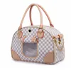 Luxe huisdierdrager puppy puppy kleine hond schoudertassen cat sling tas waterdicht premium leer draagtas voor reis lopende poedel Pomeraniaanse draagbenodigdheden