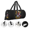 Utomhusväskor Gym Bag Cool Manga Oxford Sports With Shoes Travel Training Design Handväska Grafisk fiess för par