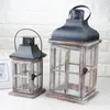 Candle Holders Romantic Wooden Candlestick European Lantern Holder Ornament For Church Wedding Decor Stand Hanging Wind