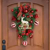 Fiori decorativi Fronte Fronte Fronte Giove di Natale ghirlande festive interne Lettera Elk Sign Plaid Bowknot Ball riutilizzabile