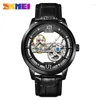 Wristwatches Skmei Fashion Hollowed-out Men's Mechanical Watch Simple Classic Style Waterproof Trend Light Luxury