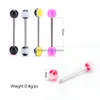 Nose Rings & Studs 10Pcs/Set Color Mixing Fashion Body Piercing Jewelry Acrylic Stainless Steel Eyebrow Bar Lip Barbell Ring Navel Ea Dh8J2