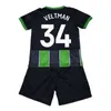 23 24 Детский комплект футбольные майки Gilmour Veltman Mitoma Lallana Milner Lamptey Enciso Home Away футбольные рубашки детские с коротким рукавом форма