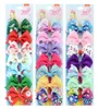 7pcslot siwa capelli un bordo unicorno bambine clip da capelli da 35 pollici browknot per bambini barlettes barrettes clip design per capelli accessori6288643