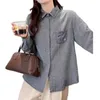 Blouses pour femmes Spring Cotton Yarn Houndstooth Tooth