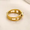 Роскошные модные кольца шарм ювелирные изделия 18K золотая нержавеющая сталь классическая туберкулеза Design Ring For Women Men Party Pare Dist