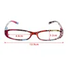 Solglasögon synvård läsglasögon förstorande blommor hyperopia ögonskydd ultralätt harts fyrkantiga glasögon män kvinnor