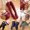 Sexy Socken sexy Strümpfe weiblich Oberschenkel hoch über die Kniesocken Mode Frauen Lange Baumwollstrümpfe für Mädchen Damen Frauen 240416