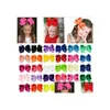 Accessoires de cheveux 30 couleurs 6 pouces Girl Bows Color Couleur Barrettes Design Hair Bowknot Children Girls Clips 13,5g Beau accessoire DR OTV2E