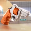 Gun Toys ZP5 Revolver Water Gun Small Manual Pistol Outdoor Beach Toy Mechanical Continuous Fire Mini Water Gun for Kids 240416