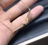 Collana di design di gioielli di lusso Catena in oro Diamond Kont Necklane Women Bracelet1544094