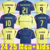 Suède 2024 Euro Cup Soccer Jersey Ibrahimovic 2025 Équipe nationale suédoise 24 25 Kit de kit de football Kit Kit Ret Home Yellow Away Navy Blue Men's Uniforme Larsson