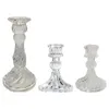 Candle Holders Glass Taper Holder Candlestick Clear Crystal Stick na prezent urodzinowy przyjęcie z kowa