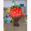 2024 Halloween Strawberry Mascot Costise Advertising Broschyrer för vuxenstorlek Mascotte tema Fancy Dress Carnival Costum