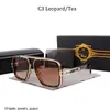 Dita Vintage Pilot Square Men Designer Sunglasses Fashion Shades Golden Frame Glasses UV400 Gradient LXN-EVO 3BGR