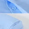 Men's Dress Shirts S-6XL Concealed Button Bamboo Fiber Luxury Mens Long Sleeve Social Slim Fit Elastic Anti-wrinkle Formal Elegant Shirt