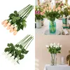 Decorative Flowers 1/3pc Artificial Rose Cloth Fake Peony Branch Wedding Bridal Bouquet Pography Props Home Table Centerpiece Decoration