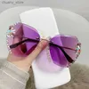 Солнцезащитные очки 2023 Luxury Brand Designer Sunless Sunglasses Women Fashion Vintage Gradient Lins Sun Glasses для мужчин оттенки UV400 Y240416