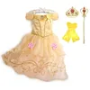 BAMBINI PRINCESSE COSTUME PARTIZIONE FANTASTICA VEStitido COMPLEANNO DI NATALE CARNIVAL DREST UP RAPUNZEL BELLE DISGUAGGI