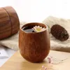 Tumblers Nordic Big Bell Belly Cup Legno Creativo Creativo in legno massiccio Anti Scalding Tea