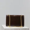 10a Klassiker Bordeaux Patent Leder Gold Schnalle K Ate Sonnenuntergangstasche Abendbeutel Designer Damen Mann Umhängetasche Luxurys Handtasche Original Lederwaren Waren