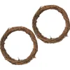 Dekorativa blommor 2 PCS Earth Vine Garland Wreath Making Rattan Rings Diy Material Runda ramar Jul Dream Catcher Circle Circle