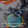 Droni KBDFA A9 DRONE WiFi FPV Dual Camera Helicopter Photografia Aerial Flow Ottica Professional Piegable Quadcopter Helicopter Toys 240416