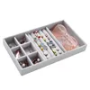 Hot Sales Fashion Portable Velvet Jewelry Ring Jewelry Display Organizer Box Tray Holder Earring Jewelry Storage Case Showcase