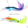 6pcs 14cm 42G ABS in plastica Big Game pesca esca di polpette per calamari per barba esche per bassia