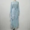 Roupas étnicas abertas abaya malaysia elegante dubai peru robe islâmico kaftan eid mulheres muçulmanas vestido de flor de renda árabe quimono femme