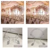 Party Decoration 10pcs80cm Tallgold Metal Road Lead Flower Vase Stands Table Centerpiece Wedding QQ323 Drop Delivery Home Garden Fes DH8AW