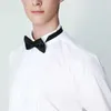 Men's Casual Shirts Classic Winged Collar Dress Shirt Mens Wingtip Tuxedo Formal with Red Black Bow Tie Party Dinner Wedding Bridegroom Tops 24416