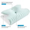 Memory Foam Pillow Sleeping Bed Orthopedic Slow Rebound Butterfly Shaped Pillow for Neck Pain Soft Relax Cervical Neck Stretcher 240401
