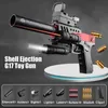 Silah Oyuncakları Kabuk Ejeksiyon G17 Yumuşak Mermi Oyuncak Toy Desert Eagle Airsoft Tabanca Köpük Başlatıcı Çocuklar İçin Erkek Hediye CS Atış Oyunları 240417