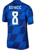 2024 Croatie Soccer Jersey 24/25 Home 10 Modric 7 Majer # 4 Gvardiol Shirt Away # 11 Brozovic # 9 Kramaric # 17 Budimir Team Kids Kit Kit Football Uniforme 999