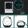 손목 시계 Sanda Luxury Men 디지털 손목 시계 패션 LED 디스플레이 남성 실리콘 PU 밴드 남성 스포츠 워치