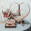 Forniture per feste in legno Wedding Guest Libro Fuggito Birthdals for Vow Libri Atmosfera antica