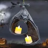 حاملي الشموع غير الإبداعية زيادة الإبداع الرعب راتنج راتنج الاصطناعية الخفافيش شمعدان ديكور سطح المكتب