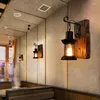 ウォールランプファクトリー工業用庭園屋内洗濯室メイクアップミラーLED Sconce Glassランプシェードビンテージベッドルームライト