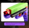 Gun Toys Laser Version G17 Automatic Shooting Radish GunDual-mode Shell Ejection Soft Bullet Pistol Toy Gun CS for Kids 240417