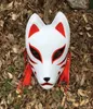 Handmålad uppdaterad anbu -mask japansk kitsune mask full ansikte tjock pvc för cosplay costume 2207153406859