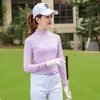 TTYGJ Golf Vêtements Spring and Summer Suncreen Womens Ice Filament de support de soccer à manches longues 240416