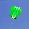 Kite Accessories New High Quality 3D Single Line Software Frog Kites Sports Beach With Kite Handle and String Easy to Fly Y240416