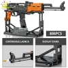 Gun Toys High-Tech Rifle Submachine Model Model военные строительные блоки стрельба по игре Bricks City Construction Toy для детей 240417