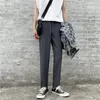 Herenpakken 2024 Gentleman Modieuze en rechte buis Comfortabel Solid Color Long Suit broek 51# -67# 5415