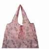 Nyl Eco Shop Bags Armazenamento de Armazenamento de Cartão portátil Kawaii Travel Grocery Reutilable Dobrável Grande Tote Wable 681V#