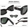 Sunglasses Vintage Polarized Sunglasses for Men UV400 Protection Retro Fashion Eyewear Luxury Brand Design Thick Hand-crafted Acetate Frame 24416