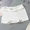 Frauenhöhe Eis Seiden nahtlose Unterwäsche Sommer dünne Boxer Shorts Ladies Sicherheitshose Soild weibliche Mittlere Taille Dessous Slip