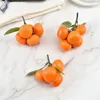 Décoration de fête artificielle de la mandarine de la mandarine de la mandarine Fruit moussins réaliste pour la cuisine de décoration de fêtes de la cuisine