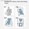 Stroller Parts Accessories Baby stroller refrigerated mat safety seat summer universal ice silk baby dining chair car Q240416